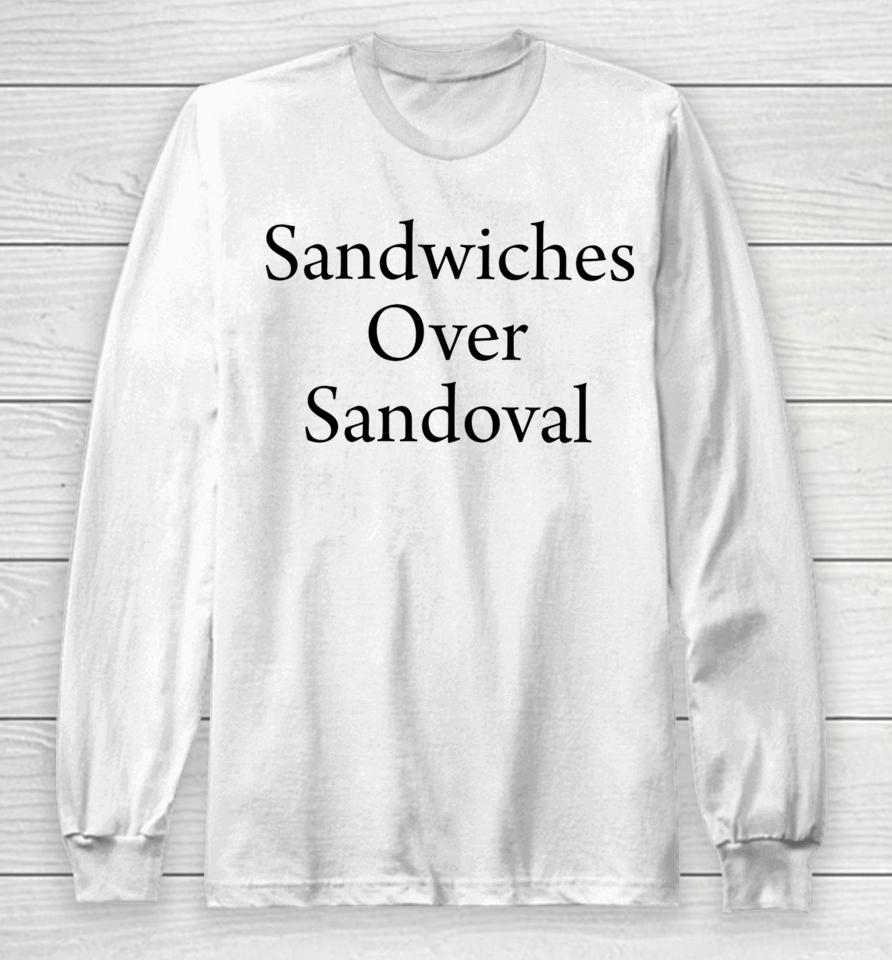 Gibson Johns Wearing Sandwiches Over Sandoval Long Sleeve T-Shirt