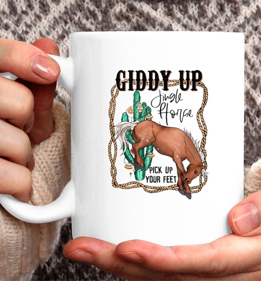 Giddy Up Jingle Horse Country Western Christmas Coffee Mug
