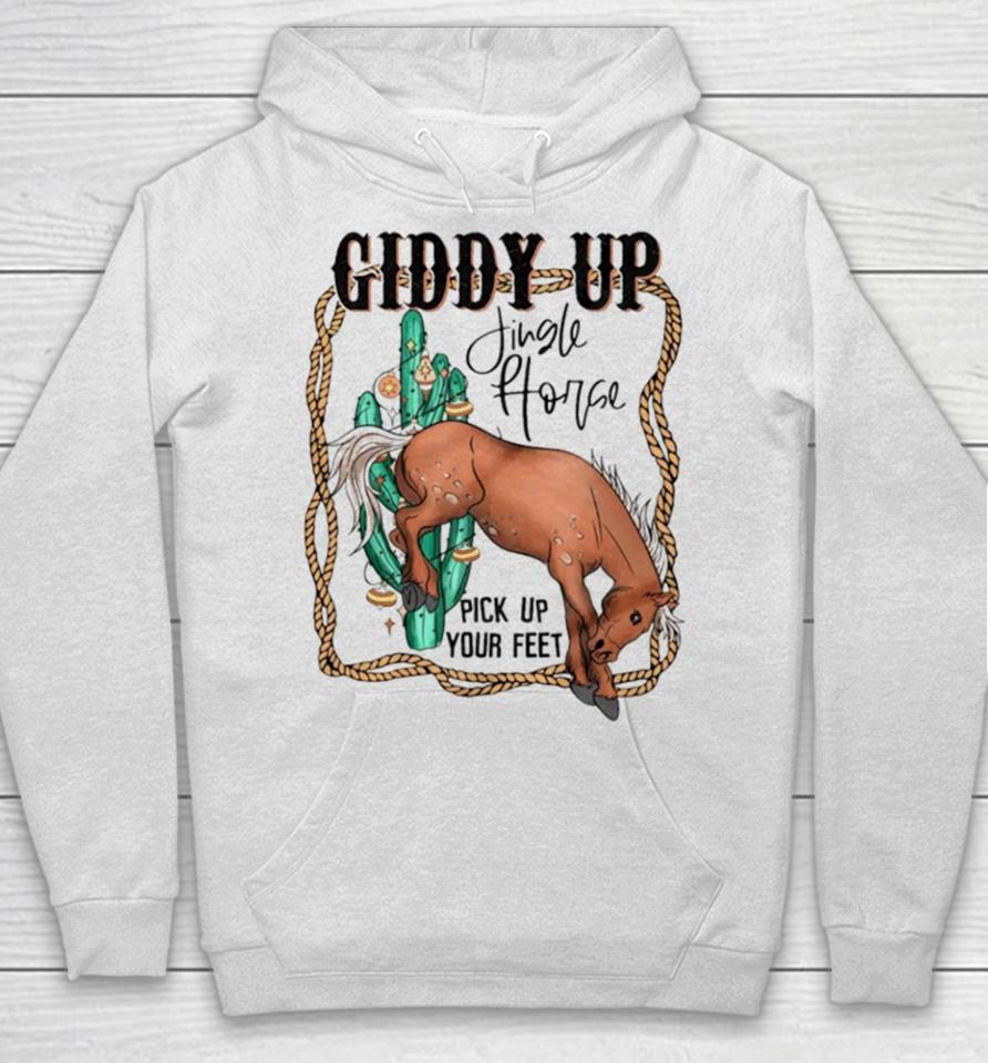 Giddy Up Jingle Horse Country Western Christmas Hoodie