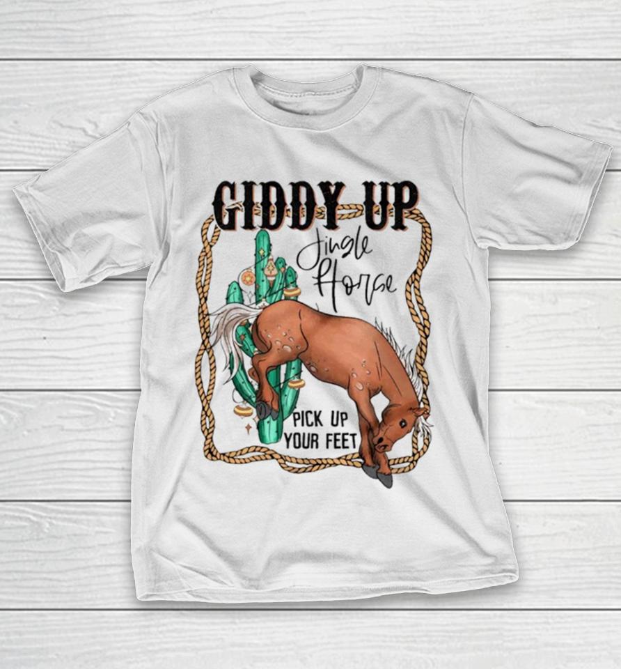 Giddy Up Jingle Horse Country Western Christmas T-Shirt