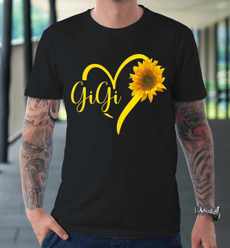 Gigi Heart For Women Grandma Christmas Mother's Day Grandma Premium T-Shirt