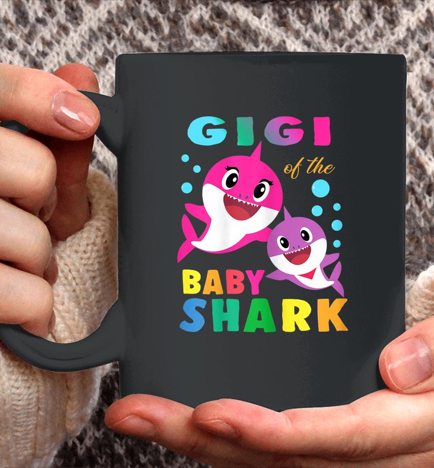 Gigi Of The Birthday Baby Gigi Shark Family Mother's Day Coffee Mug