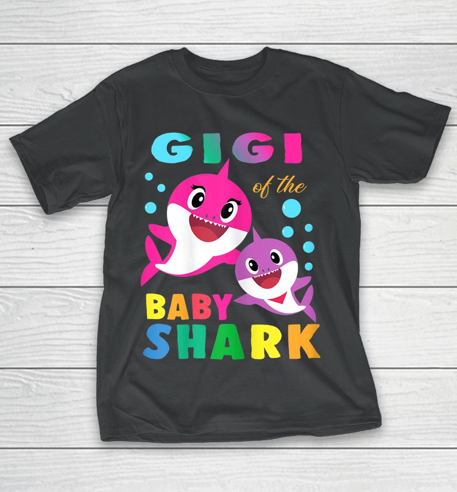 Gigi Of The Birthday Baby Gigi Shark Family Mother's Day T-Shirt