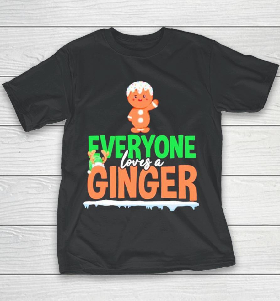 Gingerbread Everyone Loves A Ginger Christmas Youth T-Shirt