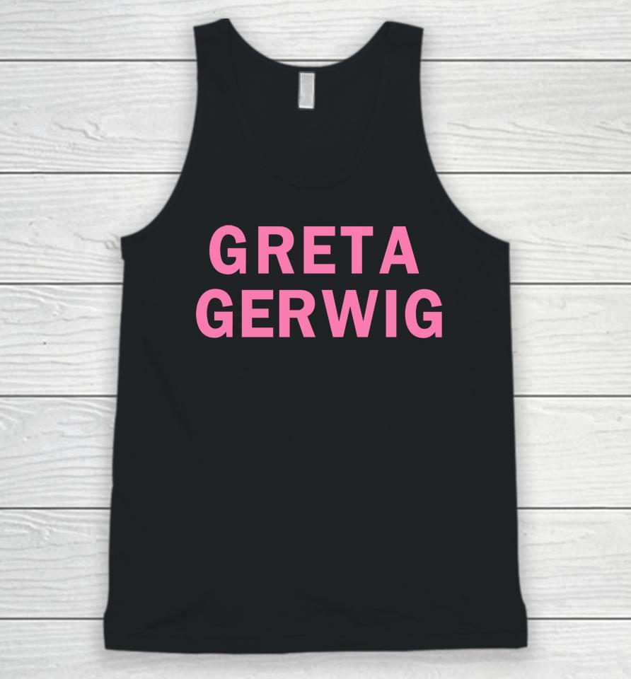 Girls On Tops Greta Gerwig Unisex Tank Top