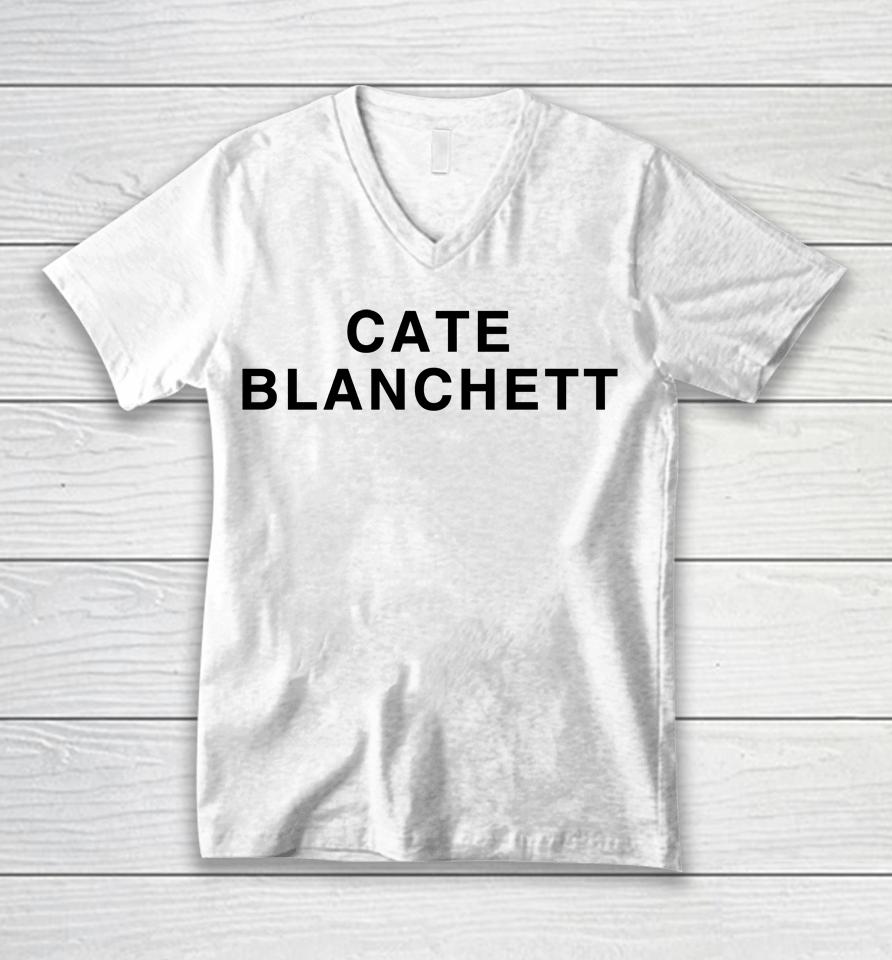 Girlsontopstees Cate Blanchett Unisex V-Neck T-Shirt