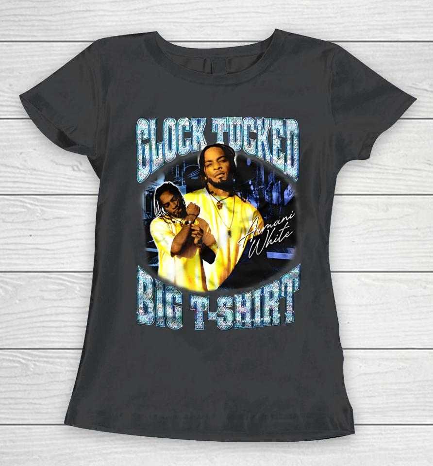 Glock Tucked Big T-Shirt Billieeilish Armani White Women T-Shirt