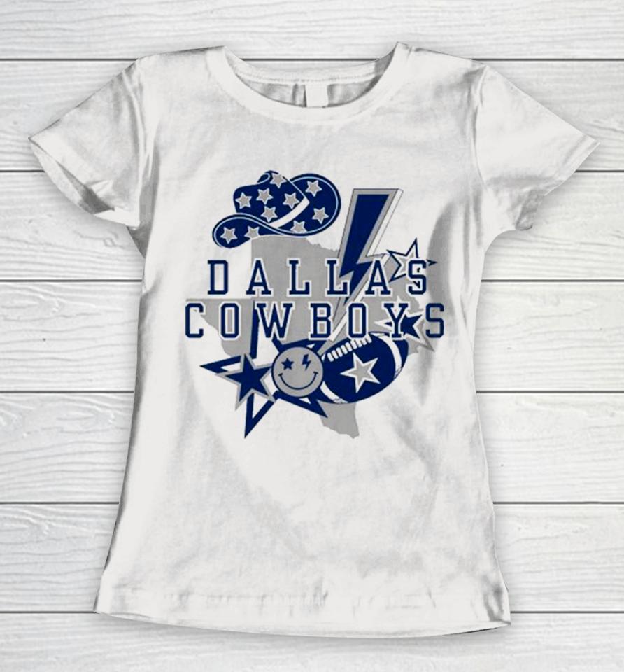 Glorious Dallas Cowboys Star Lighting Hat Football Women T-Shirt