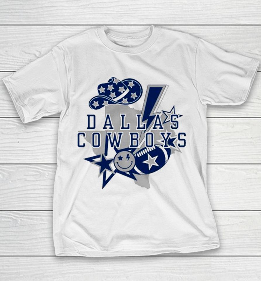 Glorious Dallas Cowboys Star Lighting Hat Football Youth T-Shirt