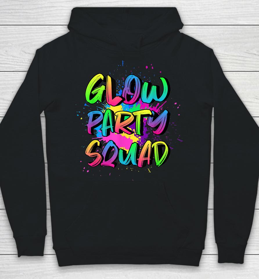 Glow Party Squad Costume 80S Glow Halloween Party Outfit Hoodie