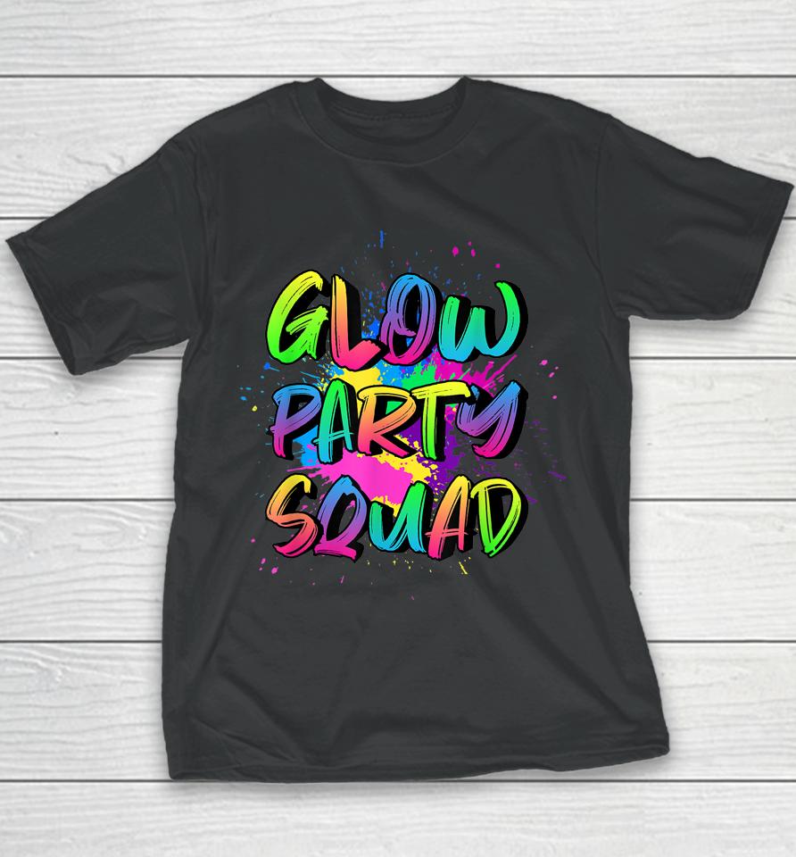 Glow Party Squad Costume 80S Glow Halloween Party Outfit Youth T-Shirt