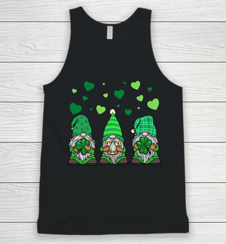 Gnome Leprechaun Green Gnomes Tomte St Patrick's Day Unisex Tank Top
