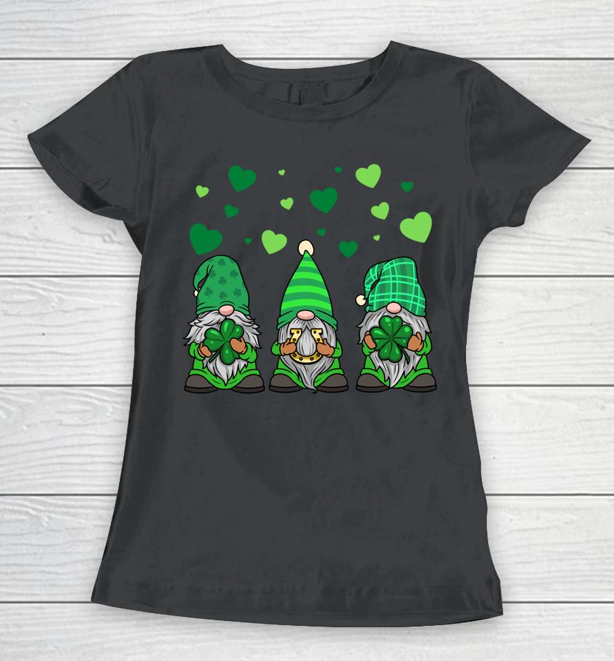 Gnome Leprechaun Green Gnomes Tomte St Patrick's Day Women T-Shirt