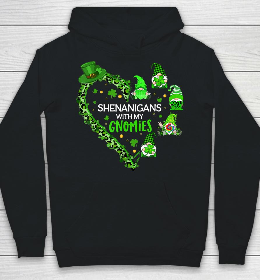 Gnome St Patrick's Day Shenanigans With My Gnomies Shamrock Hoodie