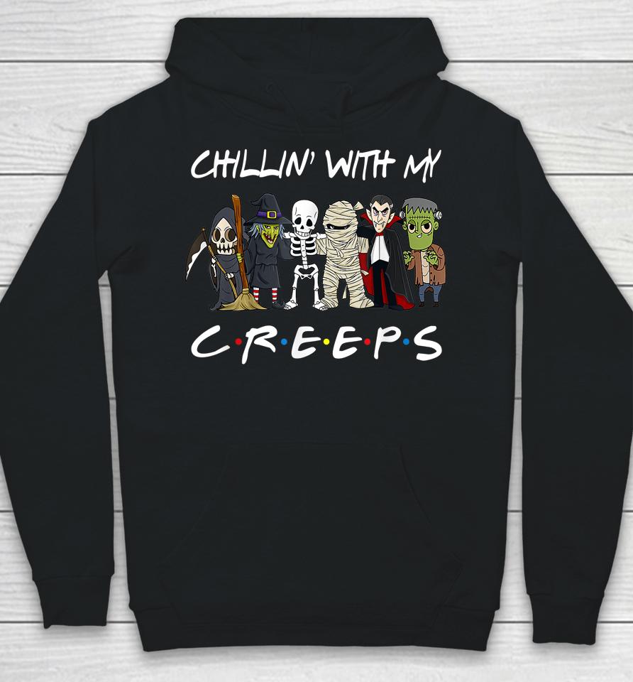 Gnomes Chillin With My Creeps Halloween Hoodie