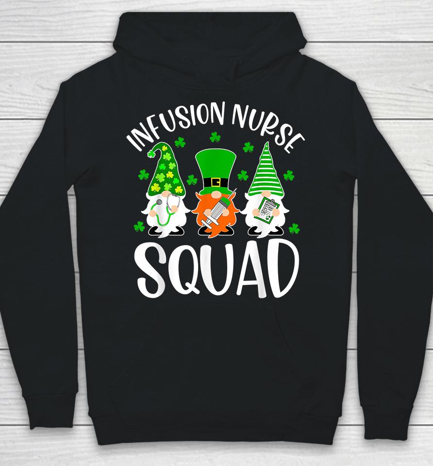 Gnomes Infusion Nurse Squad St Patrick Day Hoodie