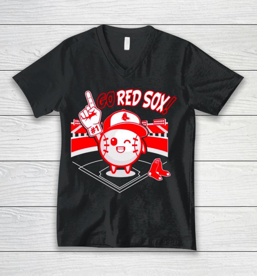 Go Boston Red Sox Baseball Mlb Unisex V-Neck T-Shirt