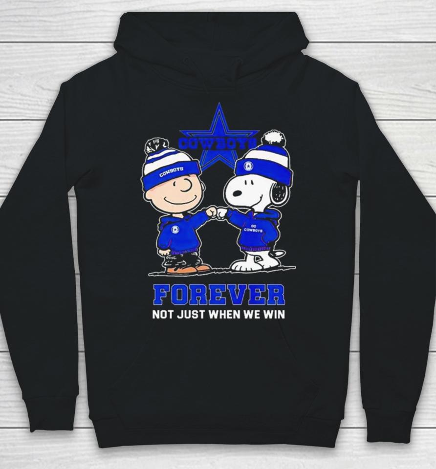 Go Cowboys Peanuts Snoopy And Charlie Brown Dallas Cowboys Forever Not Just When We Win 2024 Hoodie