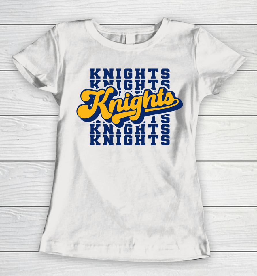 Go Knights - Cute 70'S Retro Gameday Spirit Cheerer Women T-Shirt
