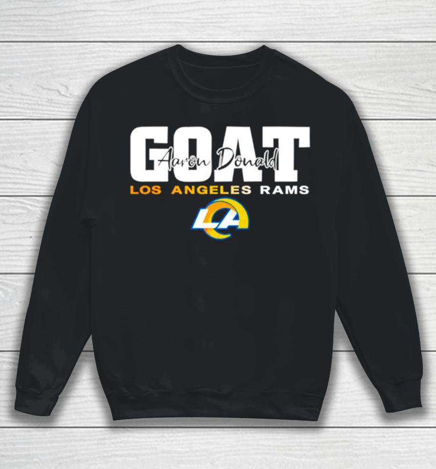 Goat Aaron Donald Los Angeles Rams Sweatshirt
