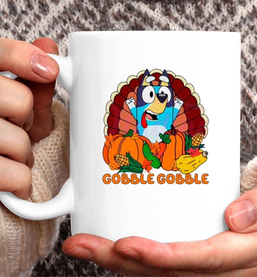 Gobble Gobble Bluey Thanksgiving Coffee Mug
