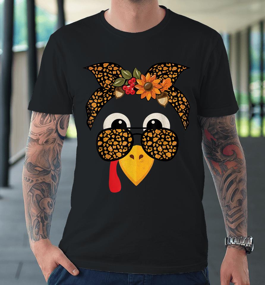 Gobble Turkey Face Premium T-Shirt
