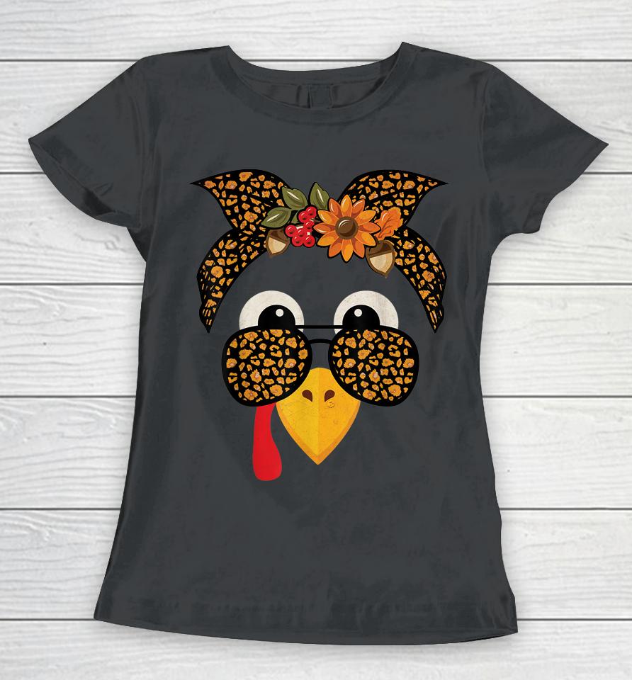 Gobble Turkey Face Women T-Shirt