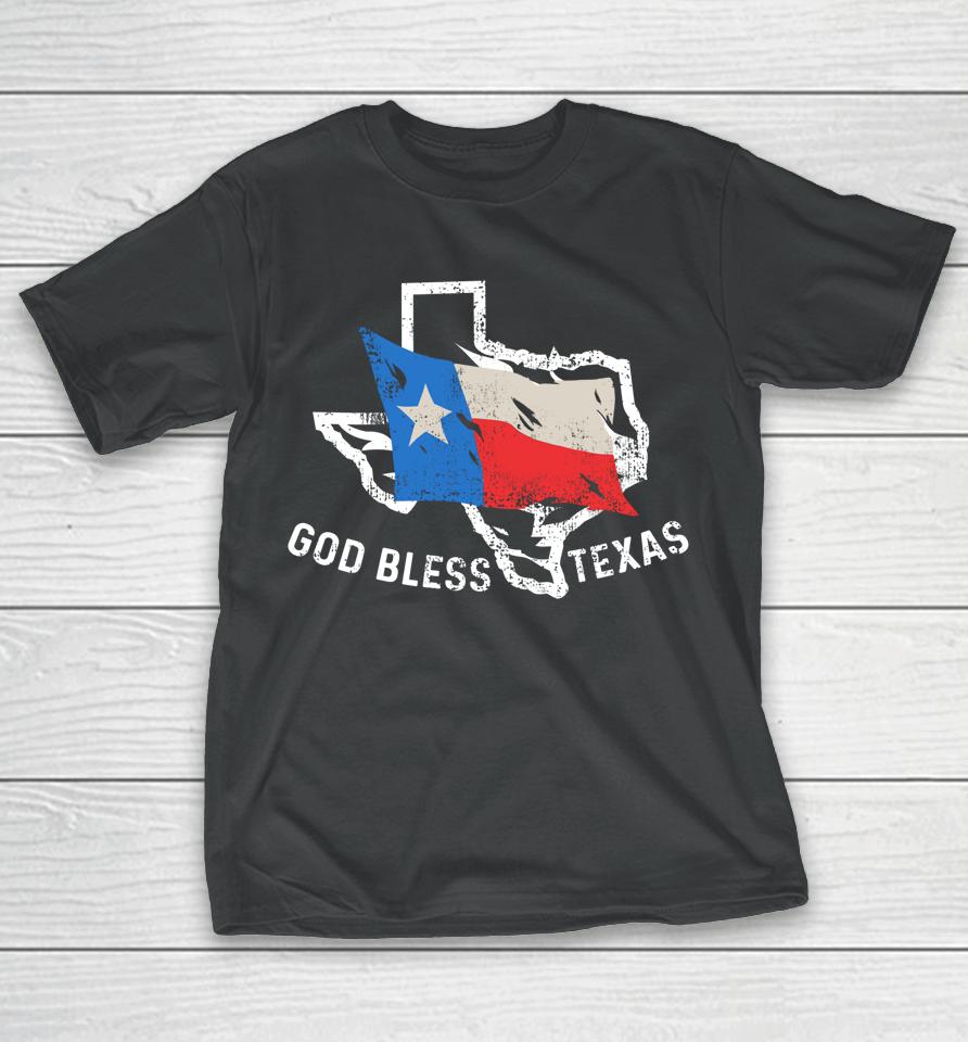 God Bless Texas Tx Home Christian Texan T-Shirt