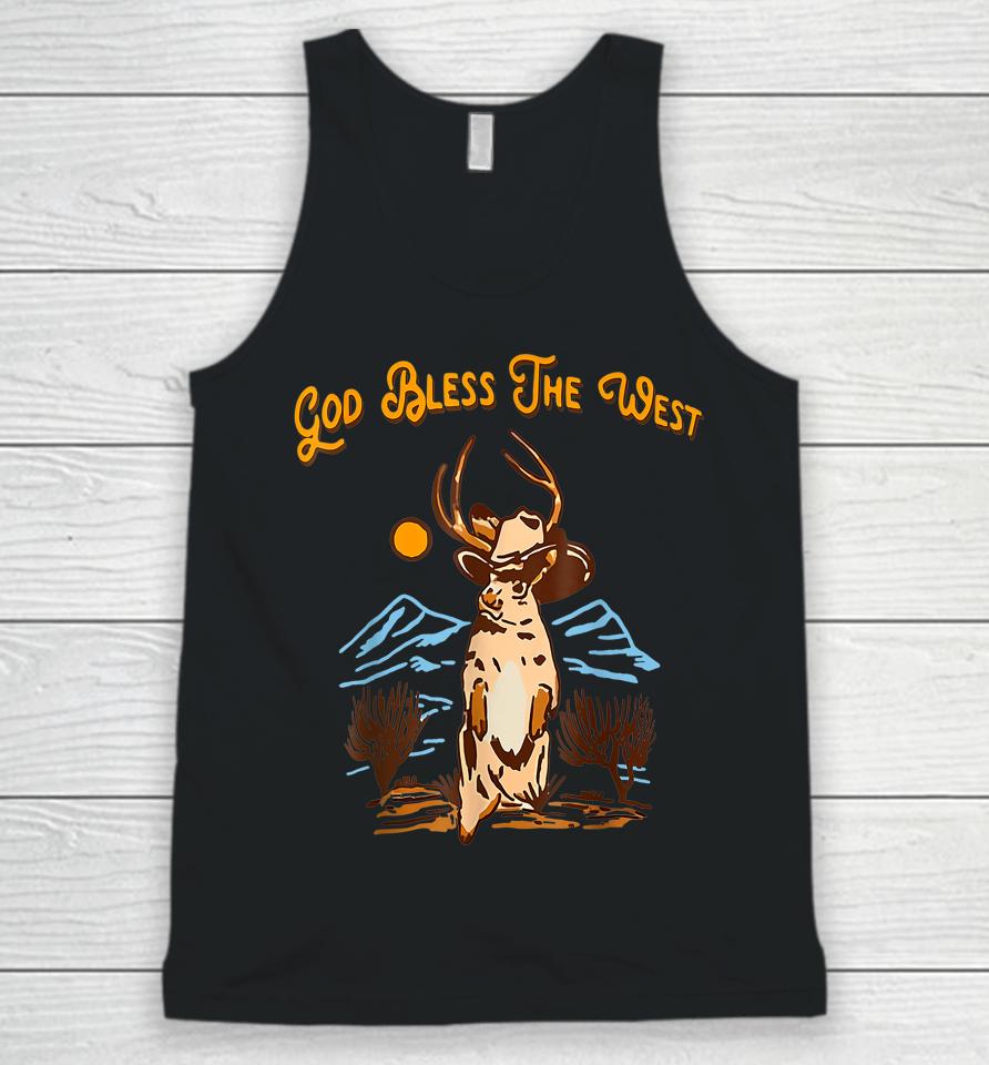 God Bless The Vintage West Cowboy Music Country Southern Unisex Tank Top