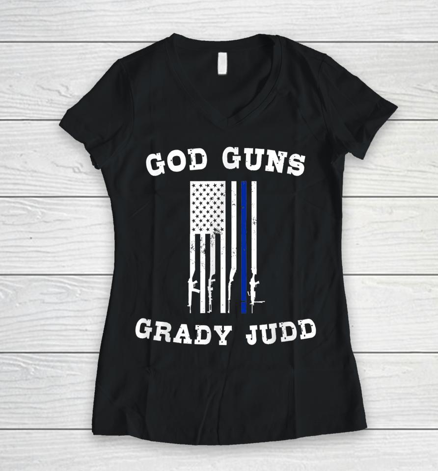 God Guns Grady Judd Essentiel Women V-Neck T-Shirt