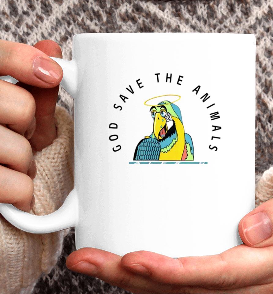God Save The Animals Parrot Coffee Mug