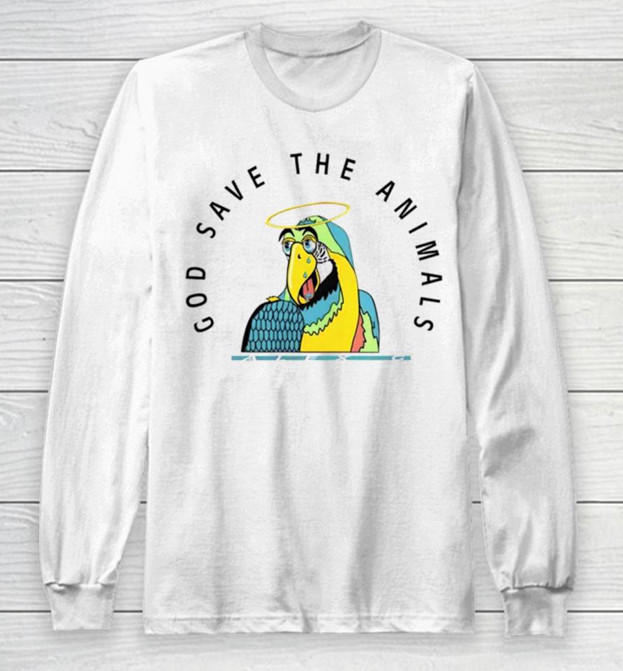 God Save The Animals Parrot Long Sleeve T-Shirt