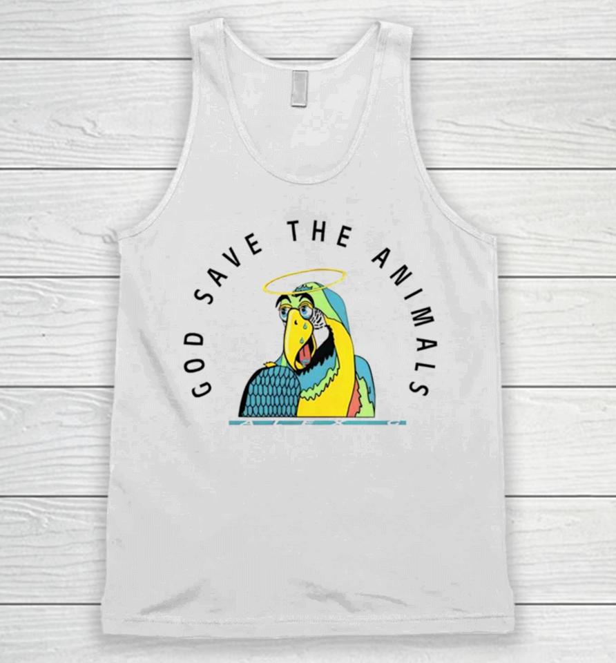 God Save The Animals Parrot Unisex Tank Top