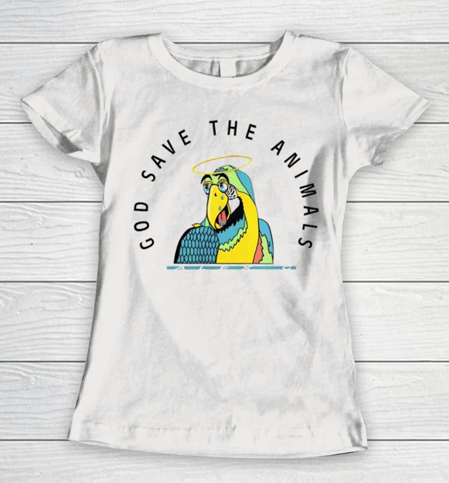 God Save The Animals Parrot Women T-Shirt