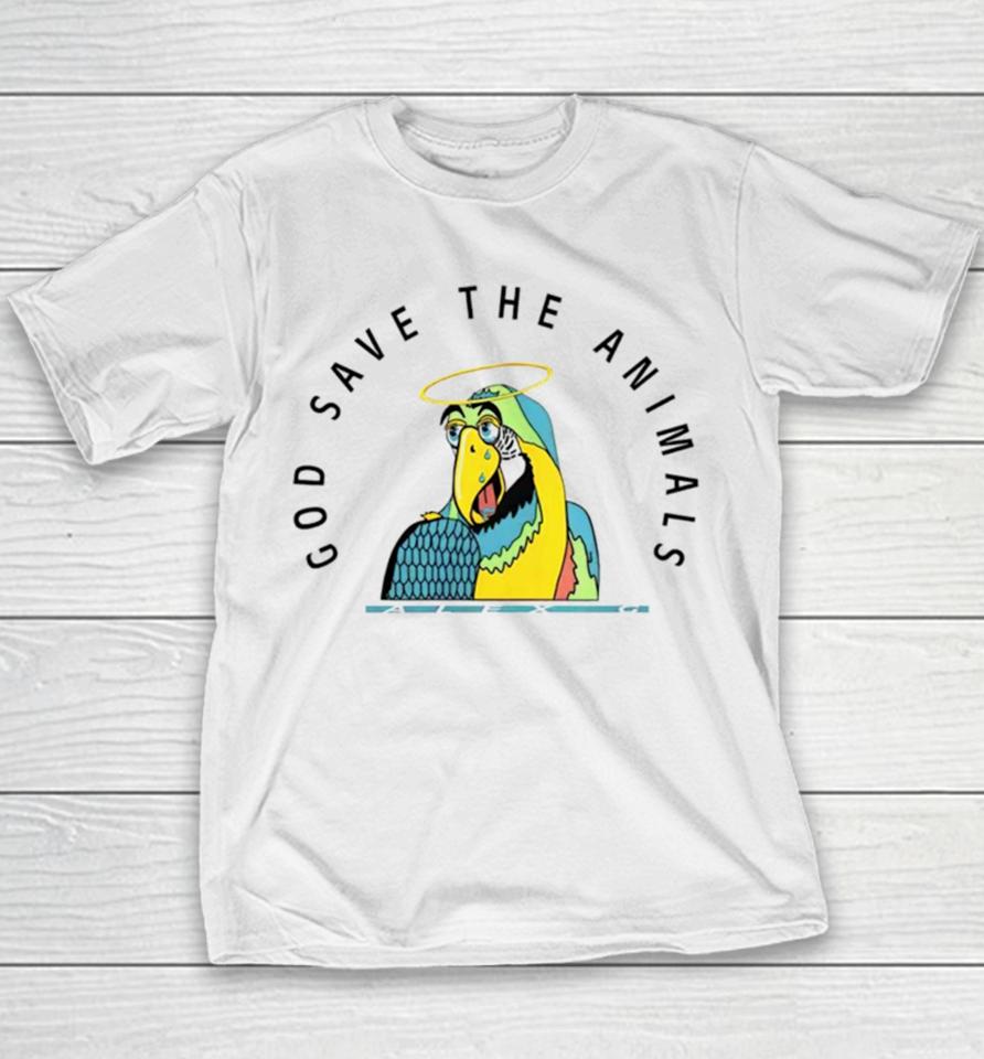 God Save The Animals Parrot Youth T-Shirt
