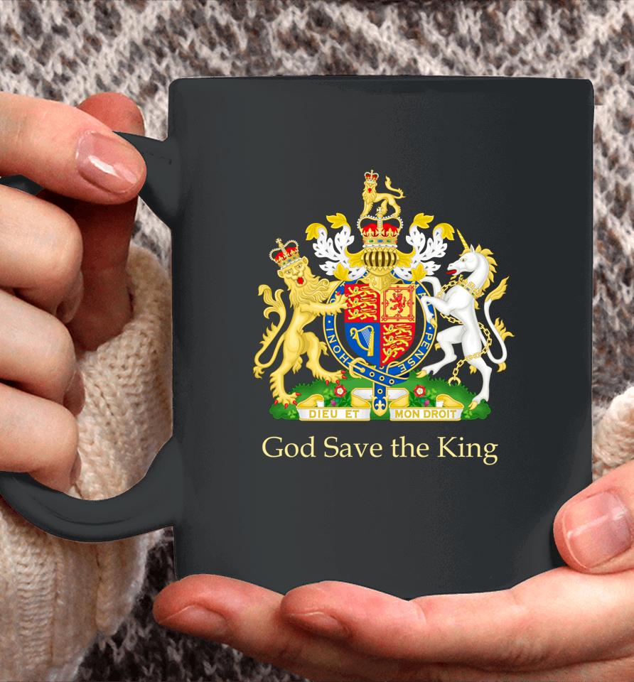 God Save The King Royal Coat Of Arms Emblem Coffee Mug