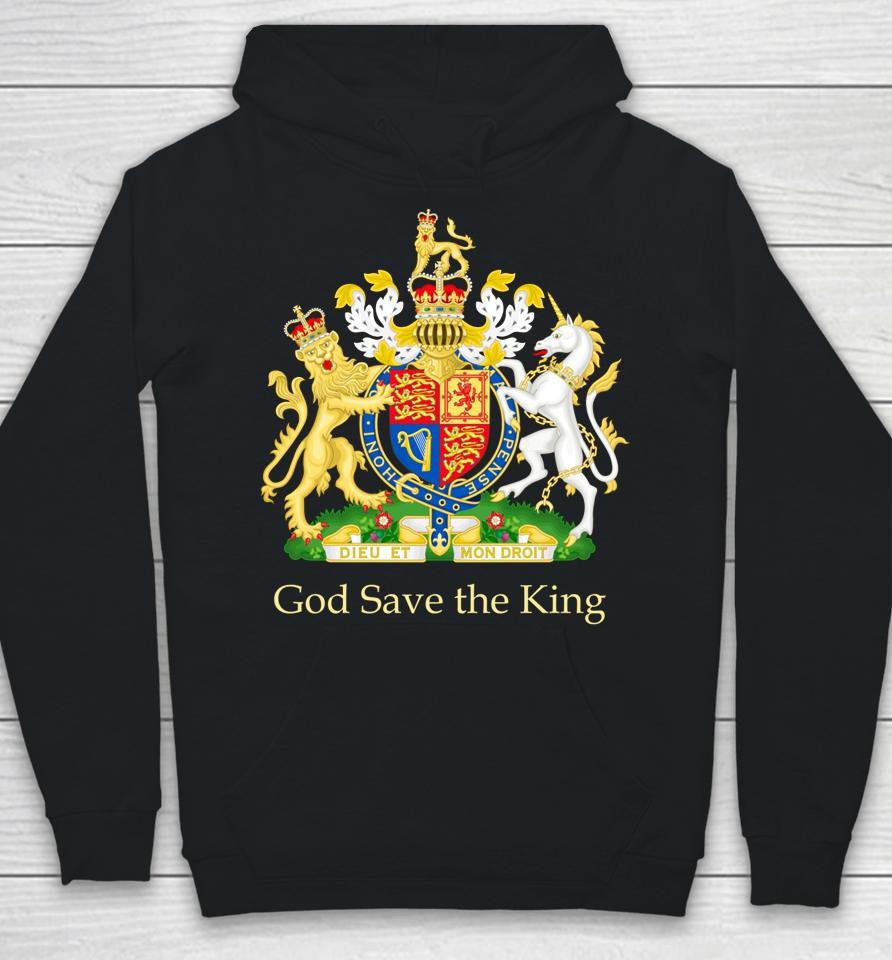 God Save The King Royal Coat Of Arms Emblem Hoodie