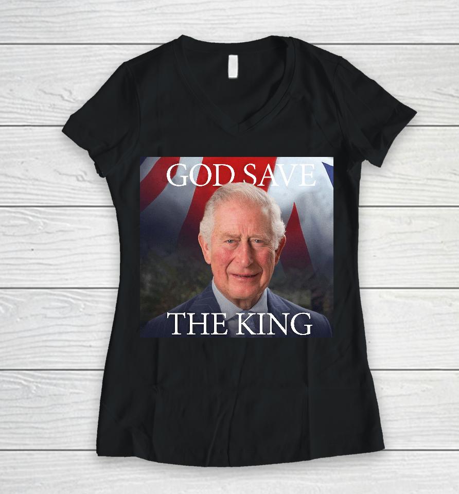 God Save The King Women V-Neck T-Shirt