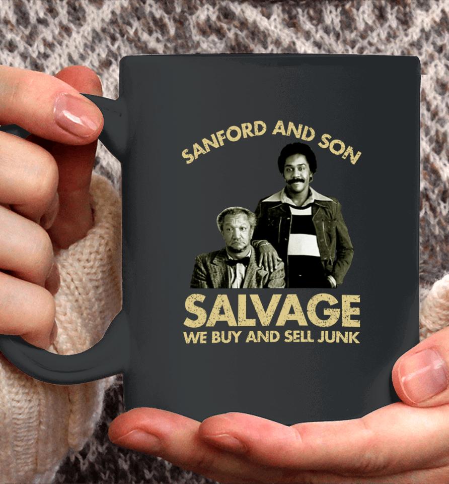Godfrey Wearing Sanford And Son Salvage We Buy Sell Junk Coffee Mug