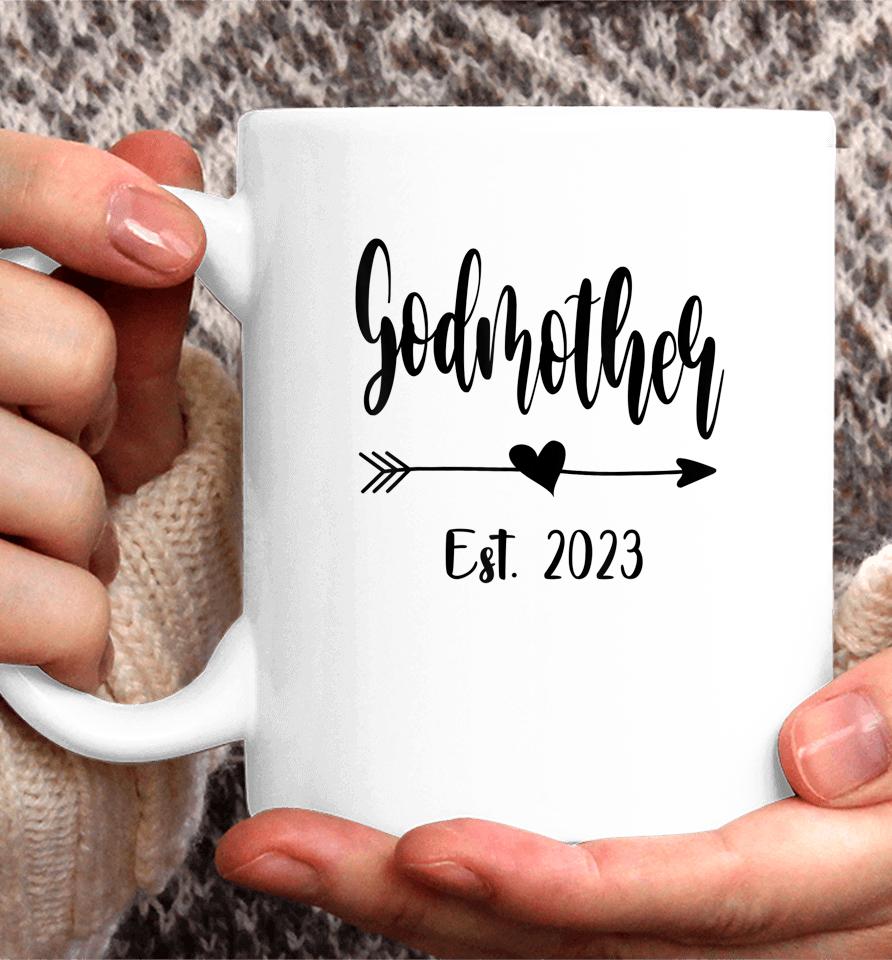 Godmother Est 2023 Promoted To Godmother 2023 Mother's Day Coffee Mug