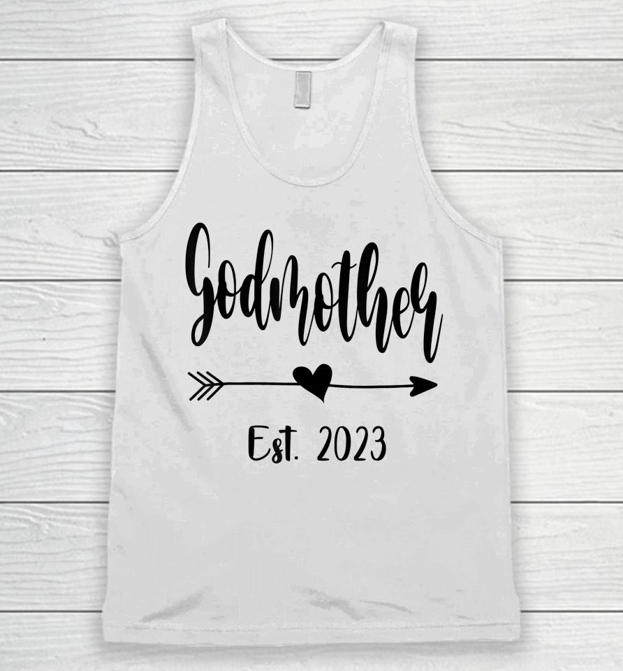 Godmother Est 2023 Promoted To Godmother 2023 Mother's Day Unisex Tank Top