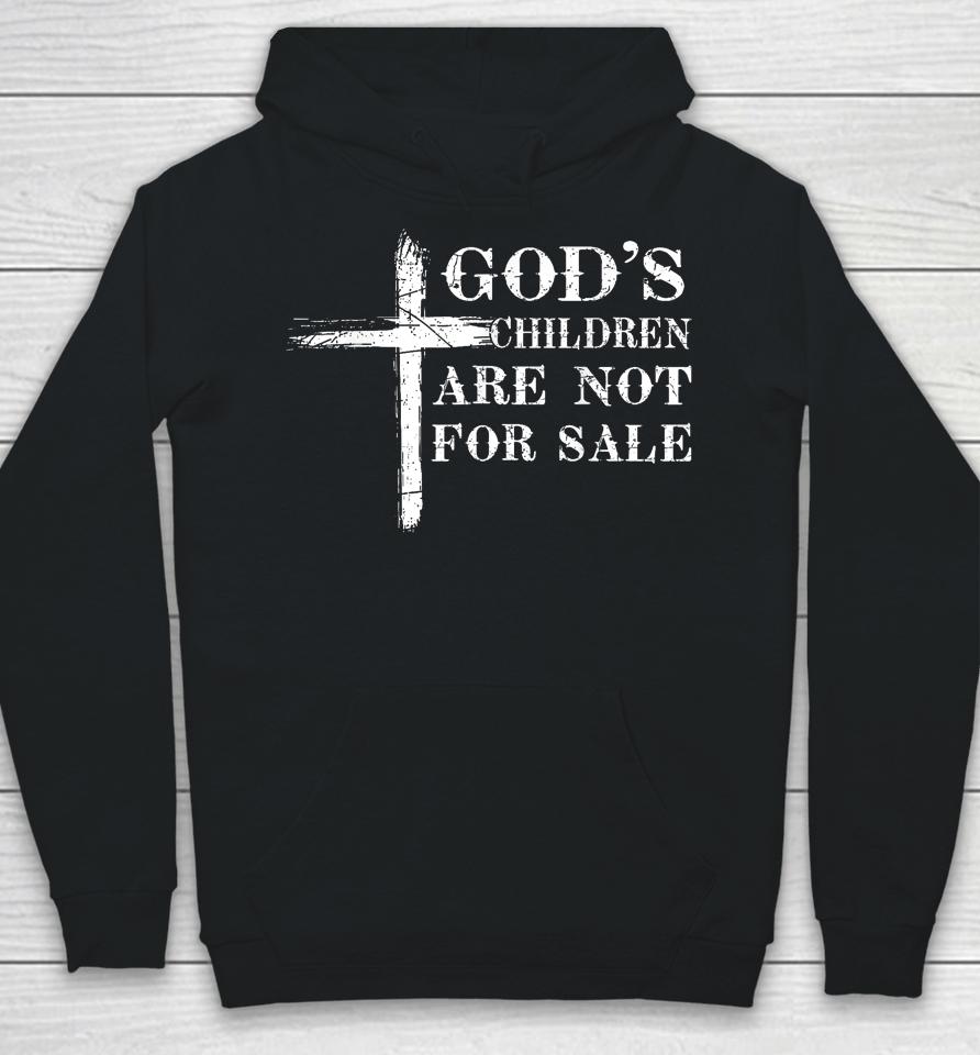 God's Children Are Not For Sale Cross Jesus Christ Christian Hoodie