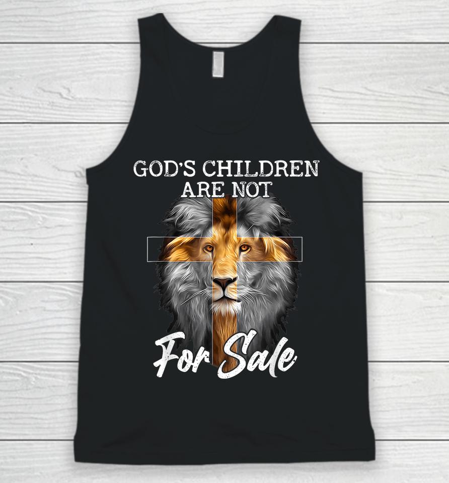 God's Children Are Not For Sale Funny Quote God's Children Unisex Tank Top