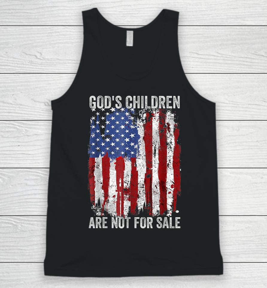 God's Children Are Not For Sale Funny Saying God's Children Unisex Tank Top