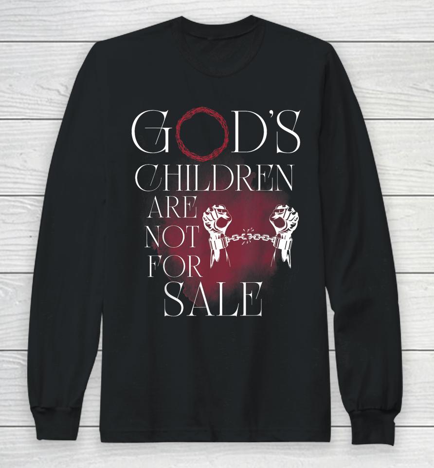 God's Children Are Not For Sale Jesus Christ Christian Long Sleeve T-Shirt