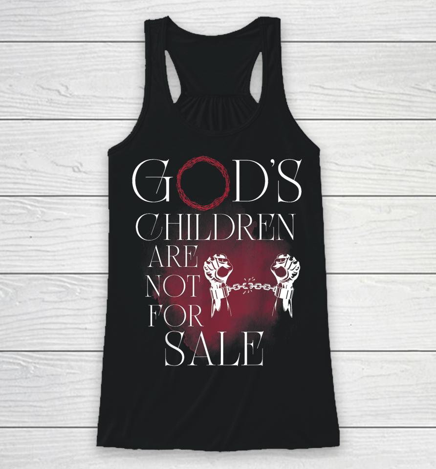 God's Children Are Not For Sale Jesus Christ Christian Racerback Tank