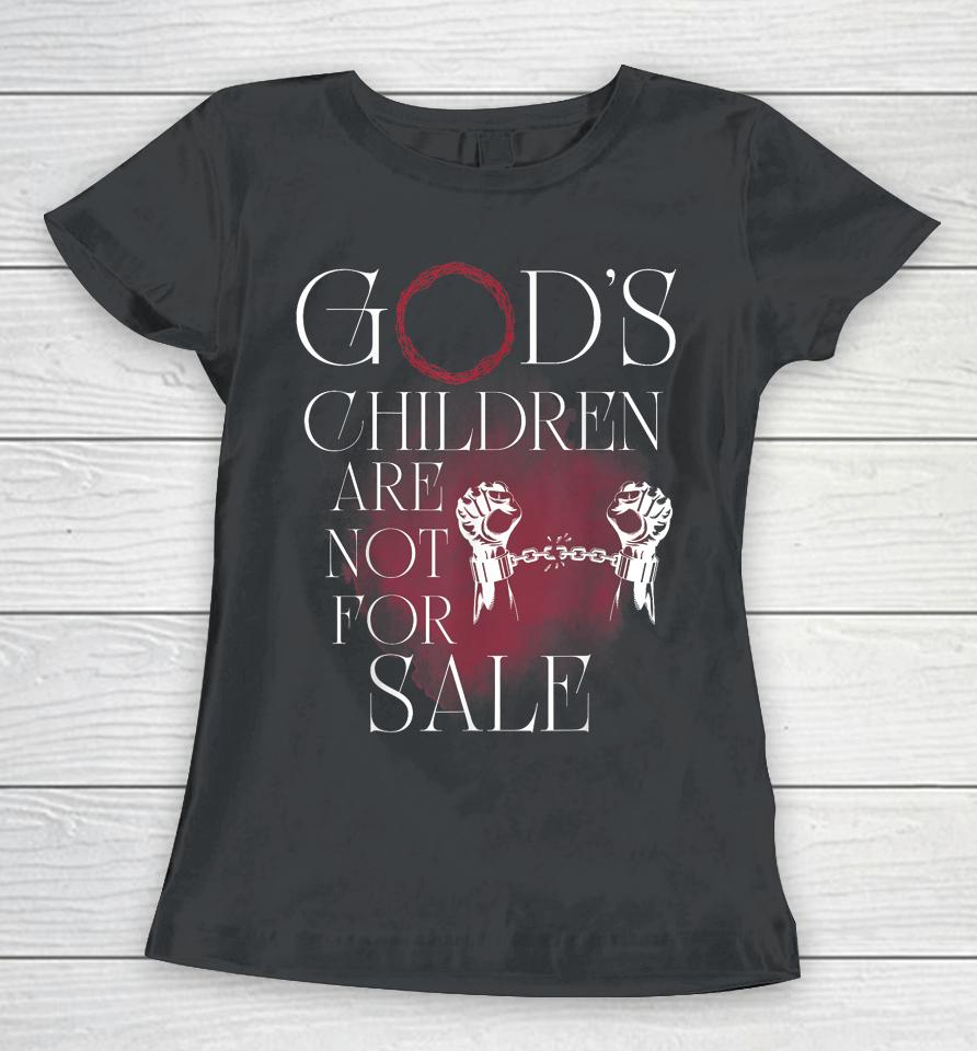 God's Children Are Not For Sale Jesus Christ Christian Women T-Shirt