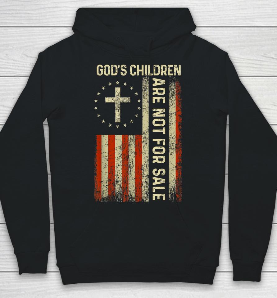 God's Children Are Not For Sale Usa Flag Hoodie