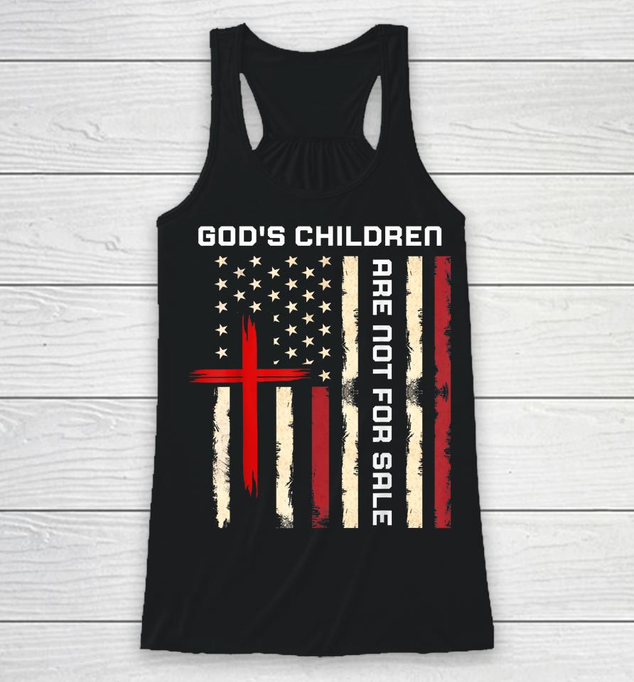 God's Children Are Not For Sale Vintage God's Children Quote Racerback Tank