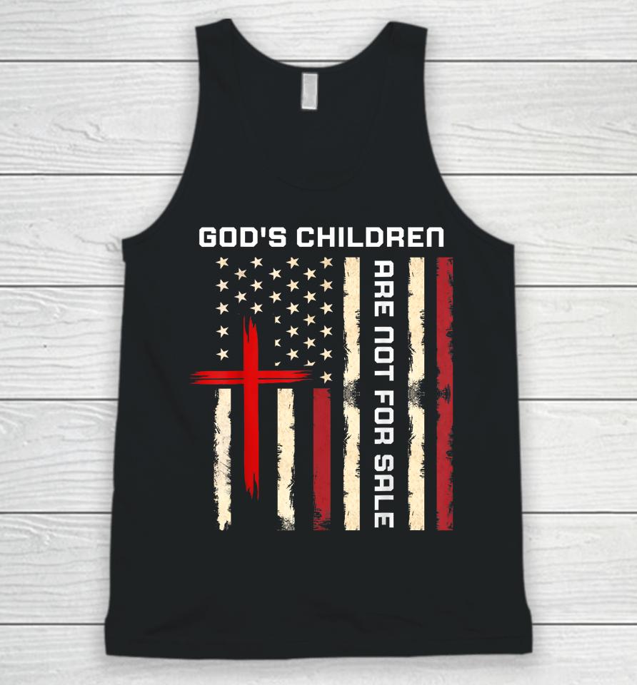 God's Children Are Not For Sale Vintage God's Children Quote Unisex Tank Top